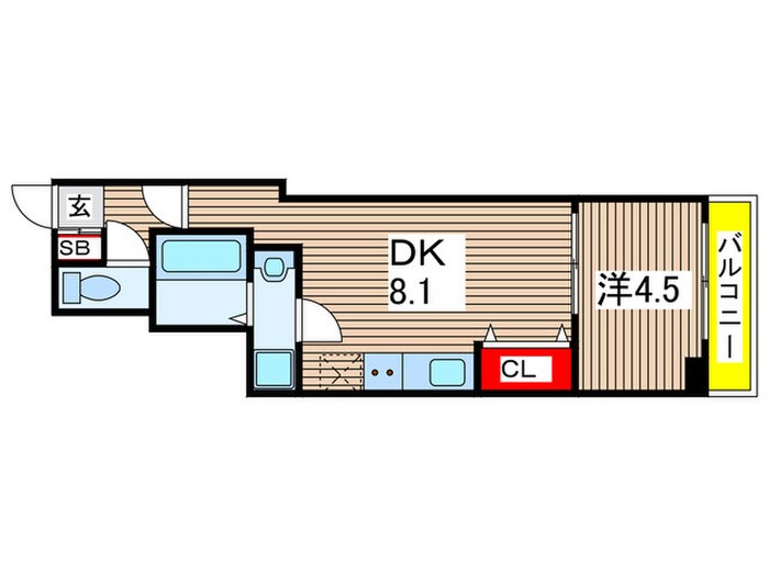 コンフォルテ本千葉の物件間取画像