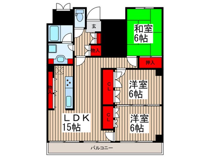 サントル春日部の物件間取画像