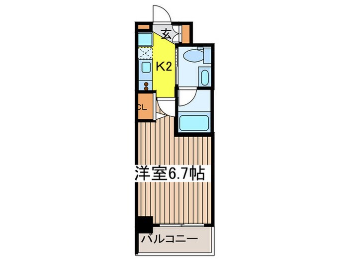 ﾌﾟﾗｳﾄﾞﾌﾗｯﾄ隅田ﾘﾊﾞ-ｻｲﾄﾞの物件間取画像