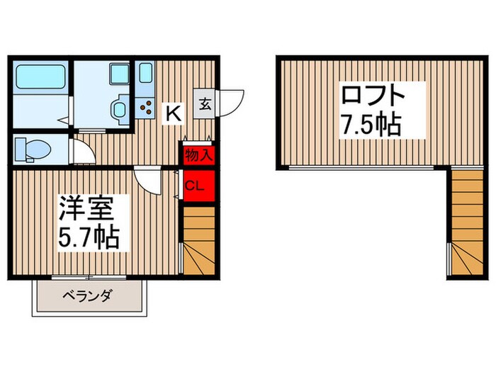 Duo Court 鳩ヶ谷緑町の物件間取画像