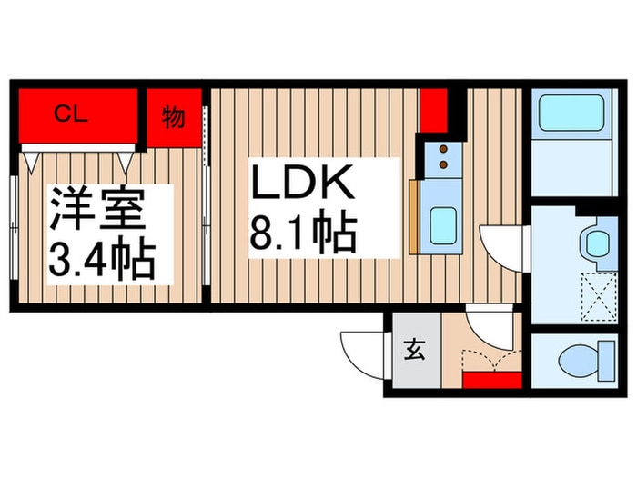 KLEIS春日部Ⅲの物件間取画像