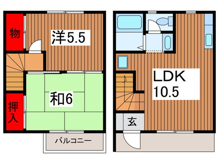 メゾン横田２の物件間取画像