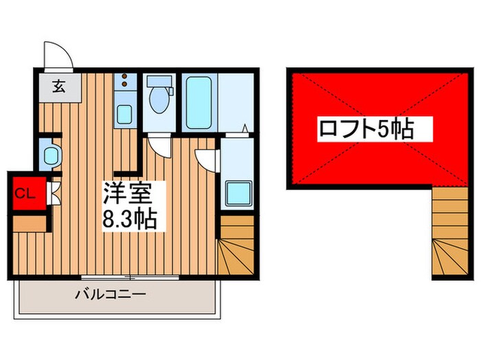 Elysion芝高木の物件間取画像