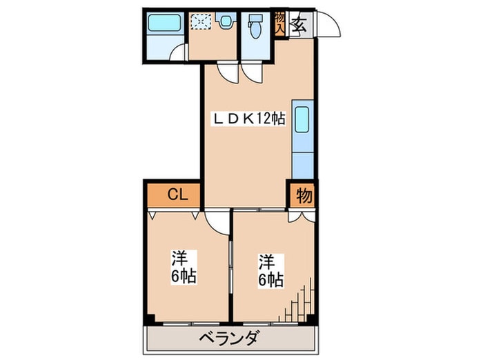 マンション花水木の物件間取画像