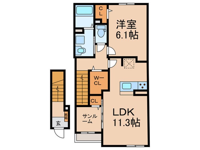 ＠HOME　吉祥寺通りの物件間取画像