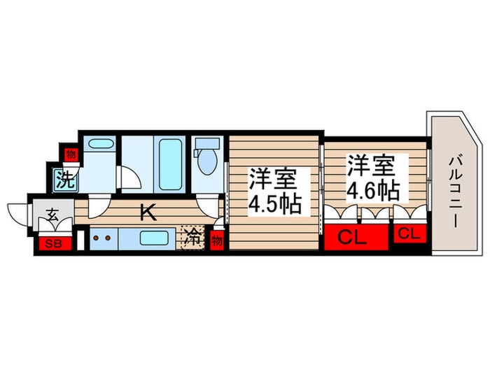 WORVE東京木場の物件間取画像