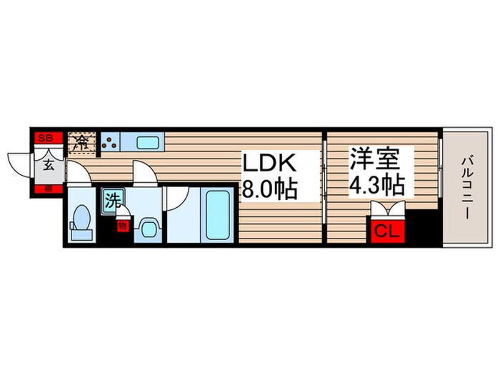 WORVE東京木場の物件間取画像