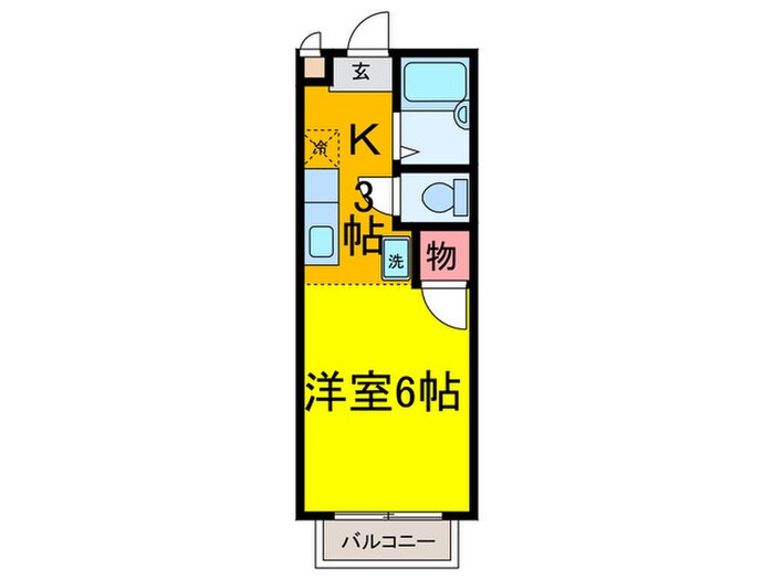 ジュネス元住吉の物件間取画像