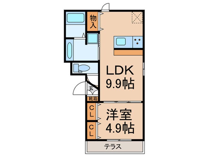 アンジュール坂下の物件間取画像