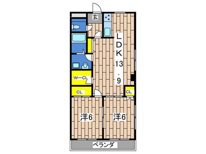 グリーンヒルズ東戸塚の物件間取画像