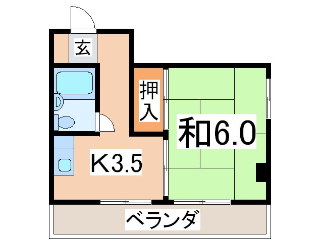 宇留野ﾋﾞﾙの物件間取画像