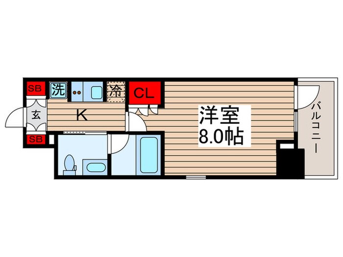 ジオエント門前仲町の物件間取画像