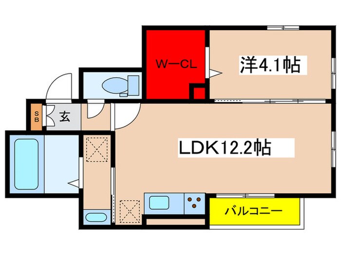 シャンブルの物件間取画像