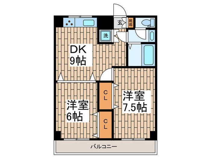 パーシモン西嶺の物件間取画像