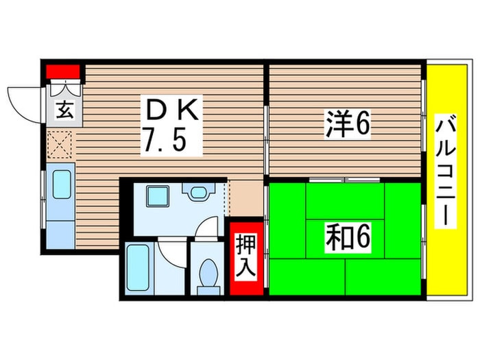 マンション花光の物件間取画像