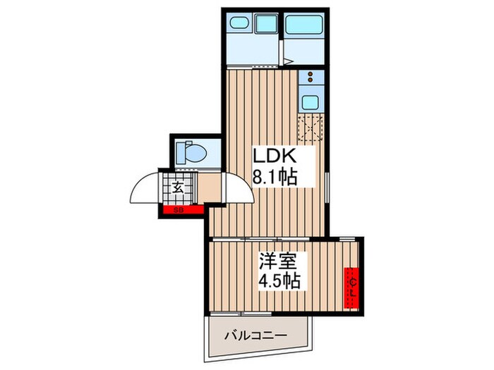 ルナマーレ七里の物件間取画像