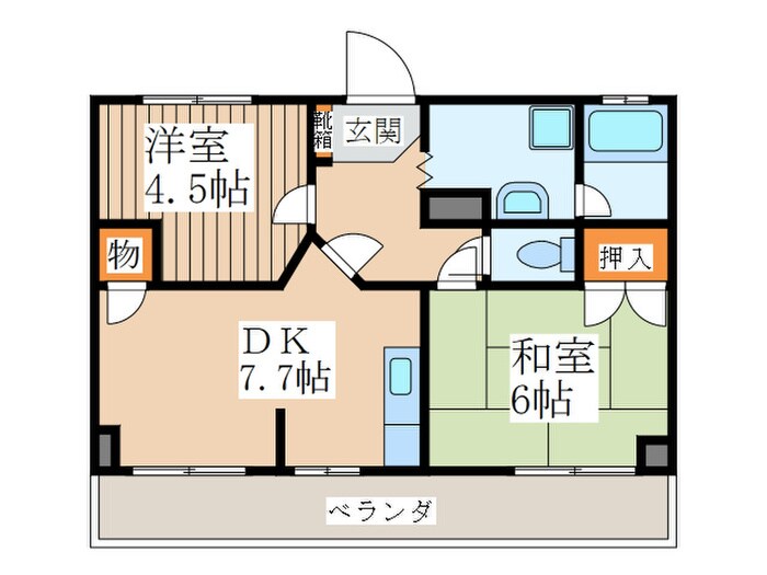 石神井台スカイハイツの物件間取画像