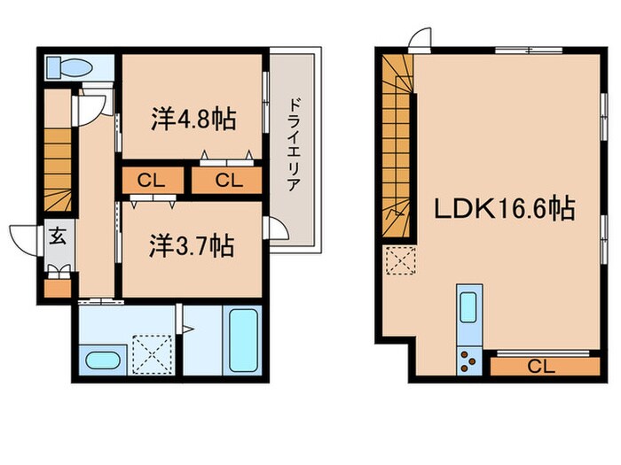 GranDuo　Kakinokizaka2の物件間取画像