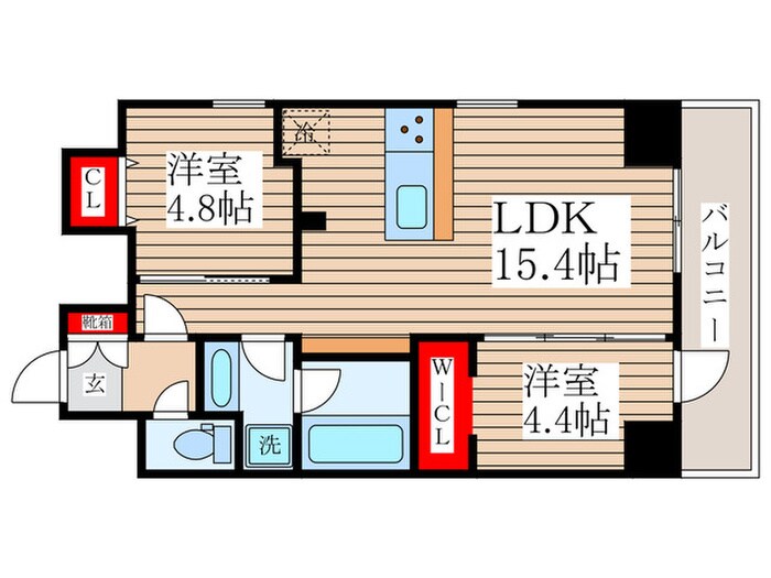 デュオフラッツ葛西の物件間取画像