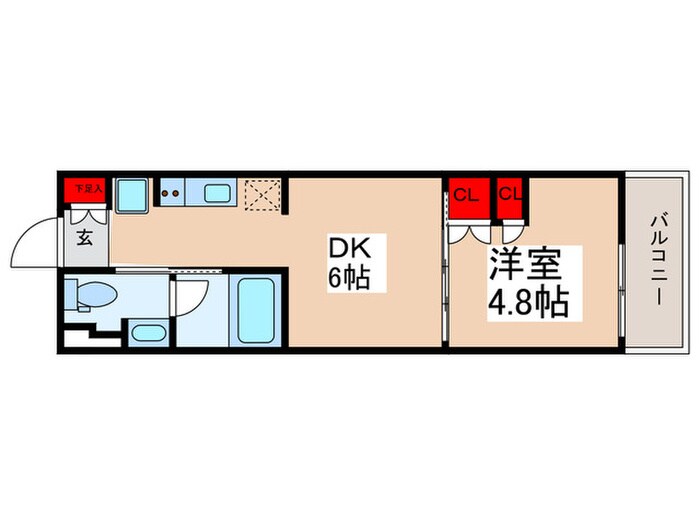 プラウドフラット亀戸の物件間取画像