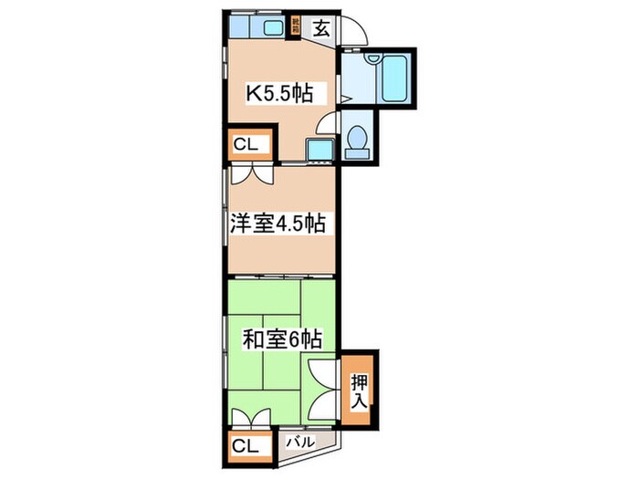 セラディール東橋本の物件間取画像