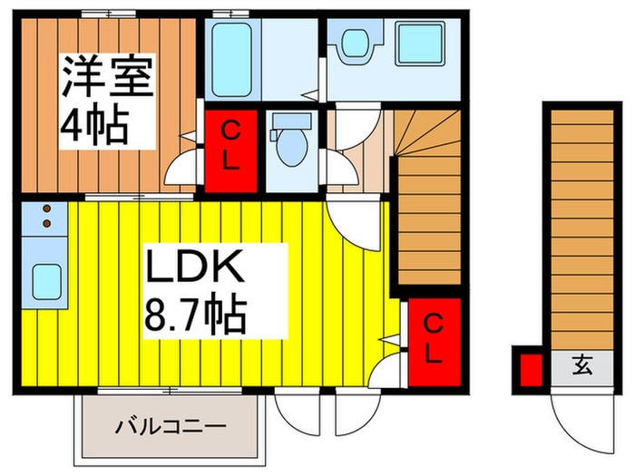 ランコントル蕨の物件間取画像