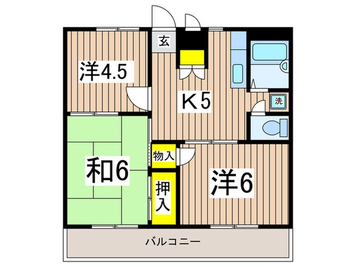 エレガンスの物件間取画像