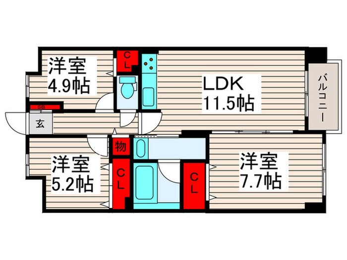 U COURT西新井の物件間取画像