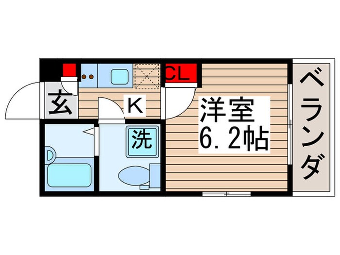 ECLAS北千住の物件間取画像