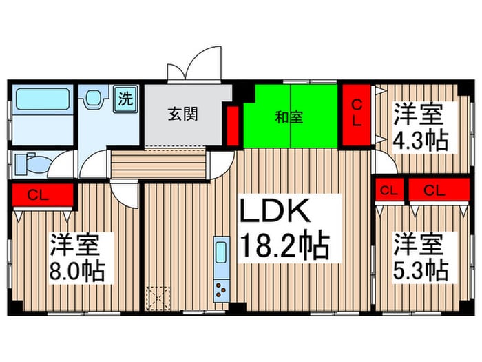 Ｐａｒｋ　Ｇｌａｎｚ柴又の物件間取画像