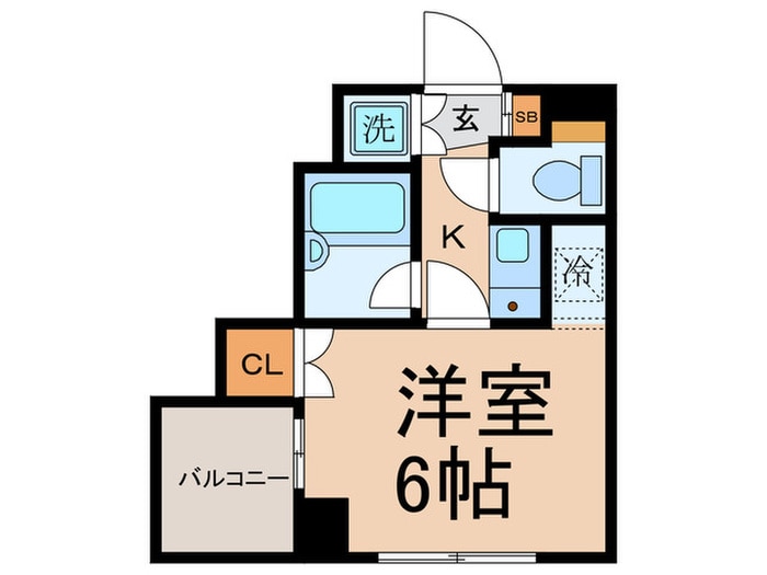 ｴｰﾋﾞｰｼｽﾃｰｼｮﾝﾌﾟﾗｻﾞ新宿中井(402)の物件間取画像