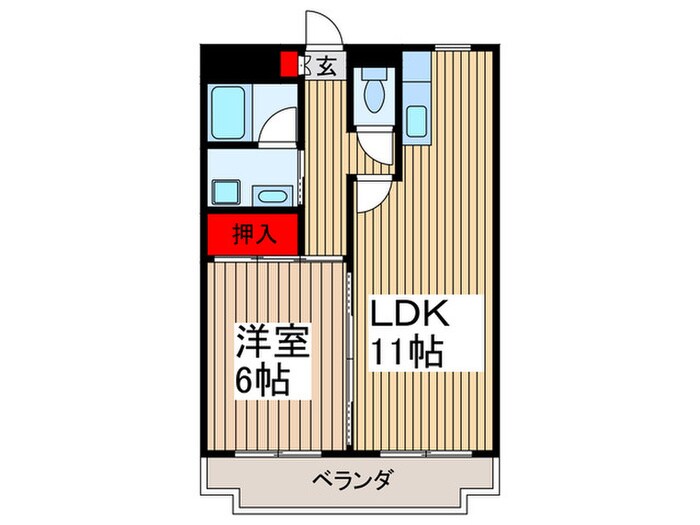 武蔵野マンションの物件間取画像