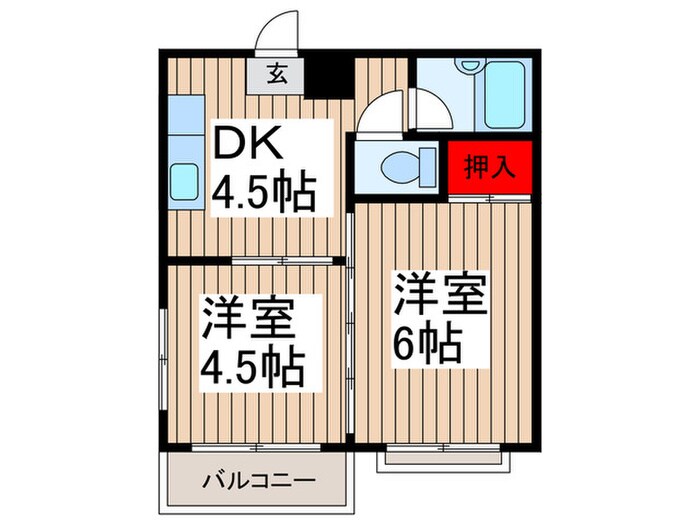 フジシンマンションの物件間取画像