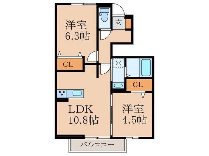 アマランスA棟の物件間取画像