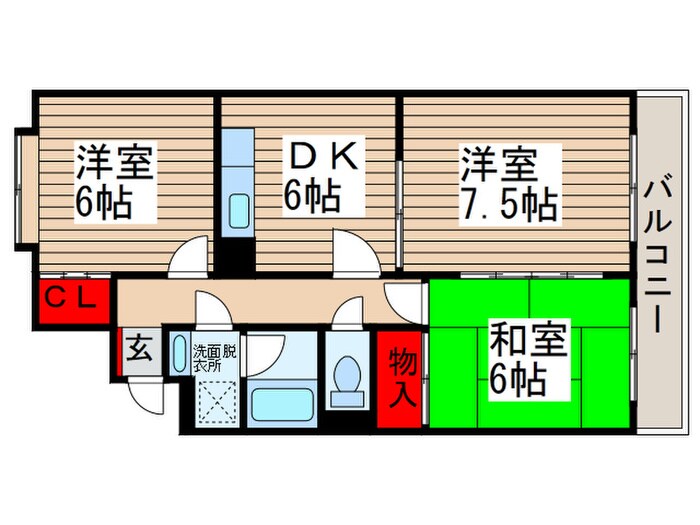 ガーデンヒルズの物件間取画像