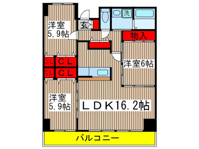 アイングレ－ス八千代の物件間取画像