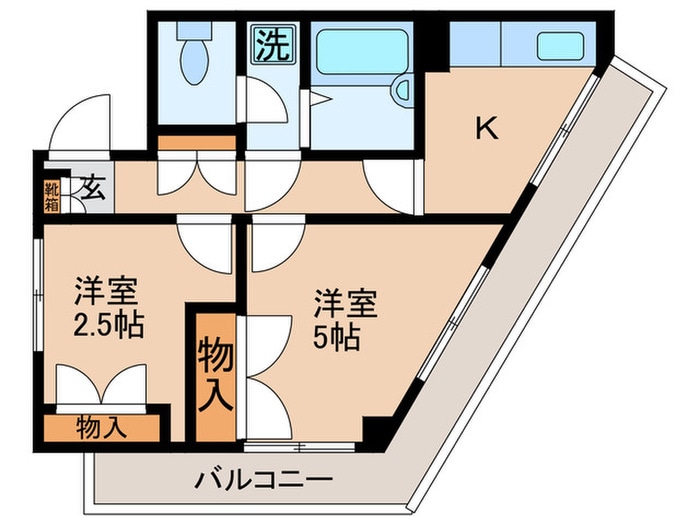 シャルル千鳥の物件間取画像