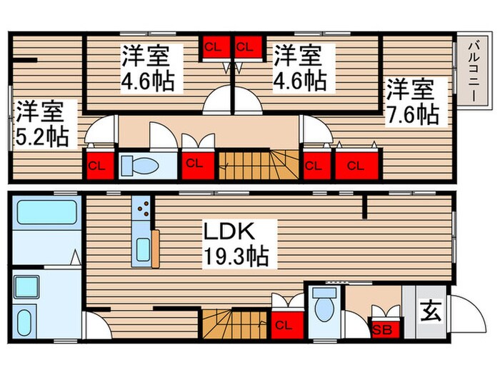 Kolet北小金#03の物件間取画像