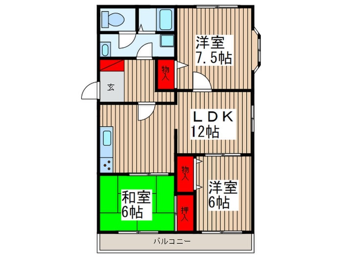 ゴールドキャッスルの物件間取画像