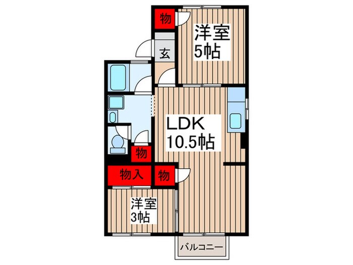 島田コーポの物件間取画像