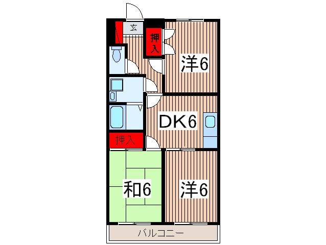 サンクレスト武蔵藤沢の物件間取画像