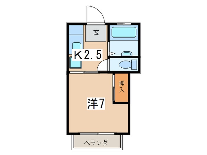 神橋ハイツ第１の物件間取画像