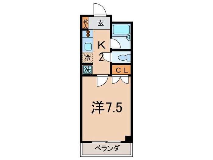 エンジェルス守屋の物件間取画像