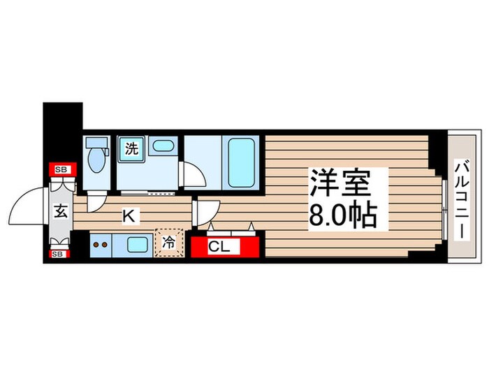 TATSUMIｽｶｲｶﾞｰﾃﾞﾝﾃﾗｽの物件間取画像