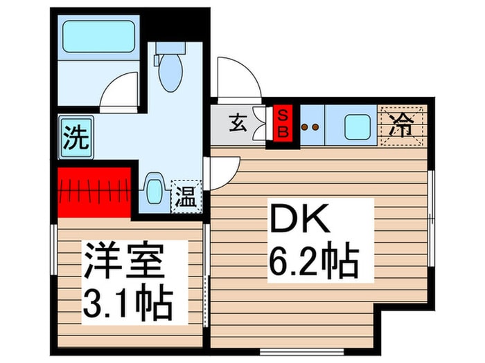 エスポワール門前仲町の物件間取画像