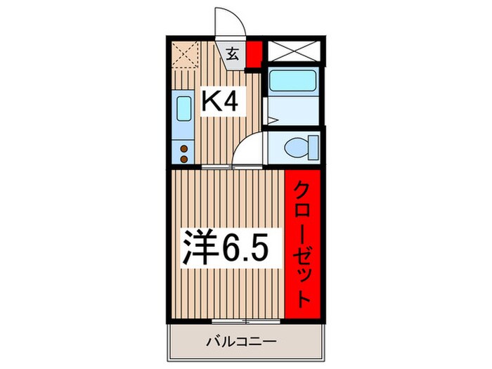 フラワーハイツAの物件間取画像