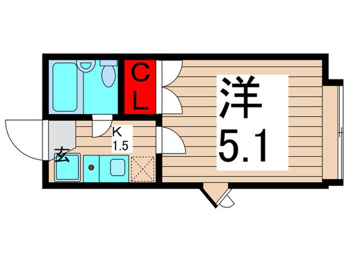 ベルウィング北綾瀬Dの物件間取画像