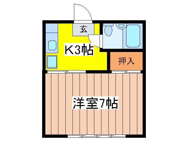 ハイツみのりの物件間取画像