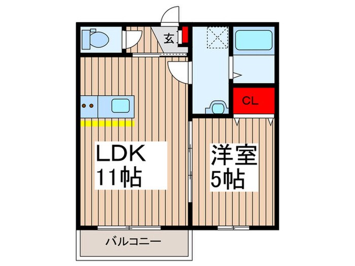 仮)キャメル入間黒須Aの物件間取画像