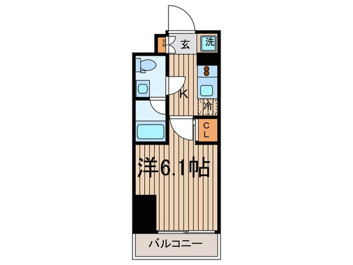 プレ－ル・ドゥ－ク笹塚Ⅱ(602)の物件間取画像